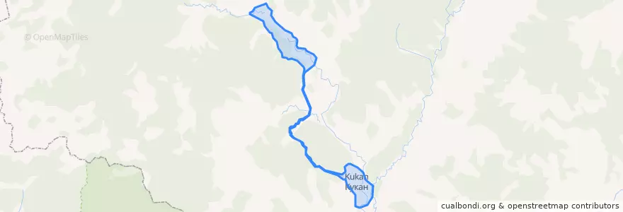 Mapa de ubicacion de Куканское сельское поселение.