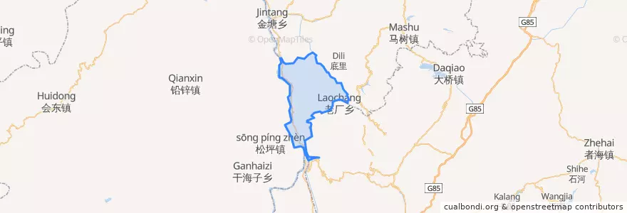Mapa de ubicacion de Menggu.