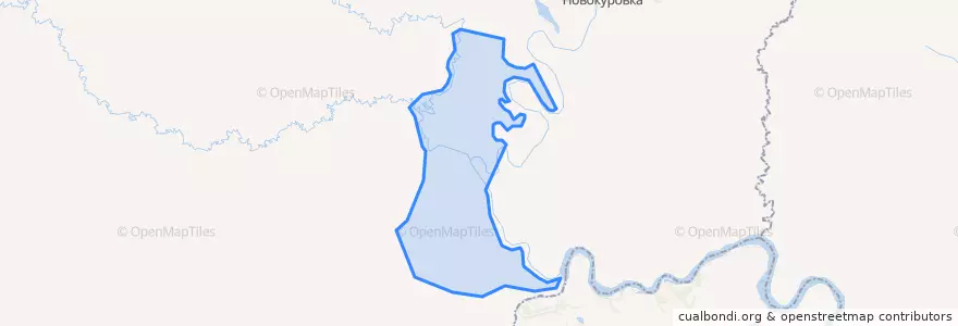 Mapa de ubicacion de Улика-Национальное сельское поселение.
