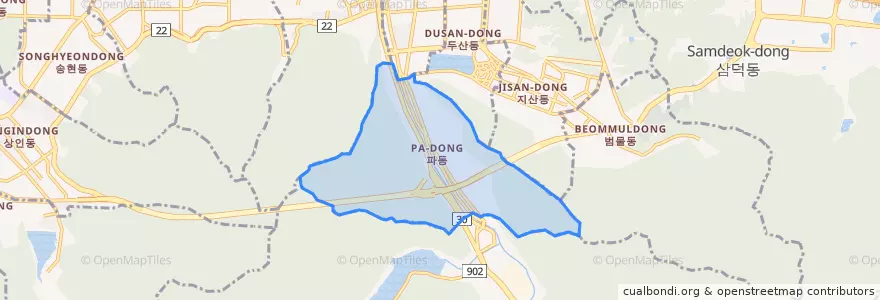 Mapa de ubicacion de Pa-dong.