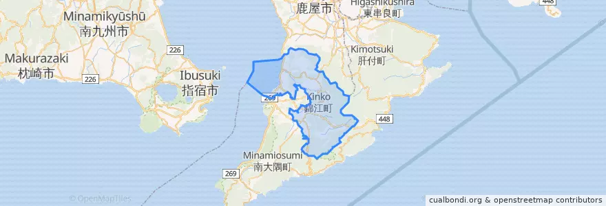 Mapa de ubicacion de 锦江町.