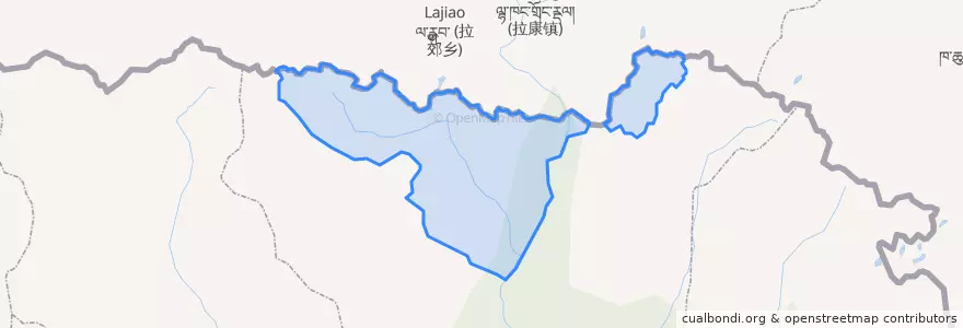 Mapa de ubicacion de 白玉地区.