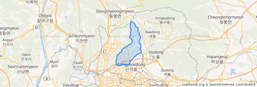 Mapa de ubicacion de 무태조야동.