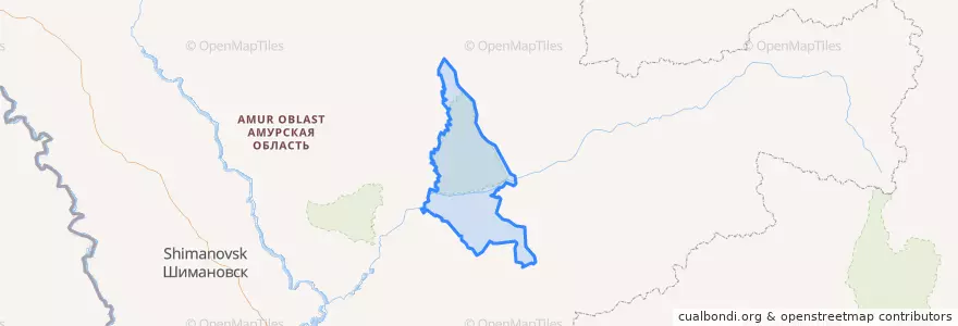 Mapa de ubicacion de Норский сельсовет.