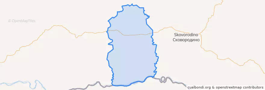 Mapa de ubicacion de городское поселение Уруша.
