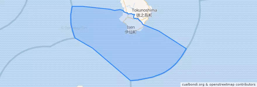 Mapa de ubicacion de 伊仙町.