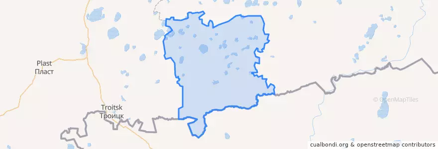 Mapa de ubicacion de Октябрьский район.