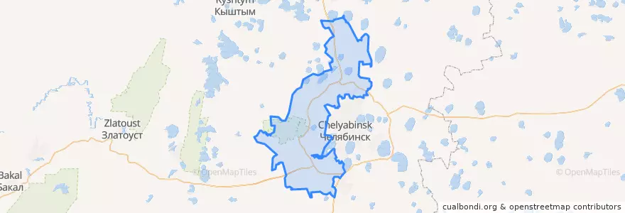 Mapa de ubicacion de Сосновский район.