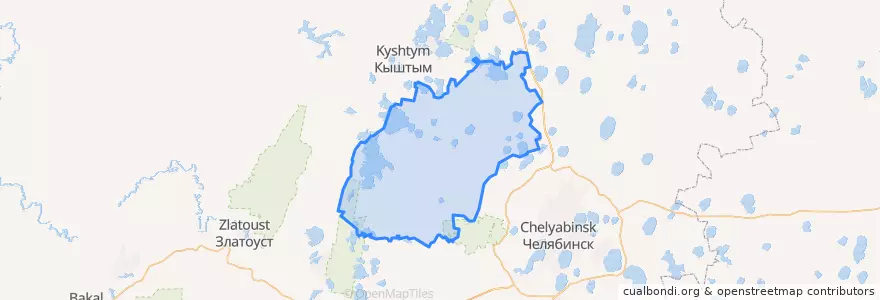 Mapa de ubicacion de Аргаяшский район.