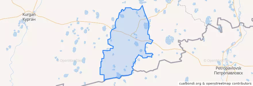 Mapa de ubicacion de Макушинский район.