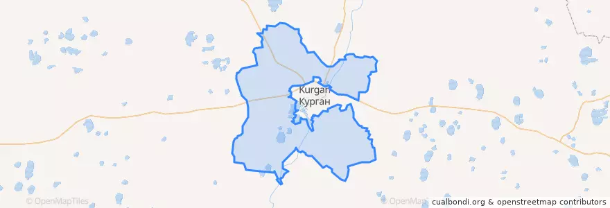 Mapa de ubicacion de Кетовский район.