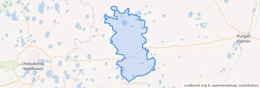 Mapa de ubicacion de Шумихинский район.