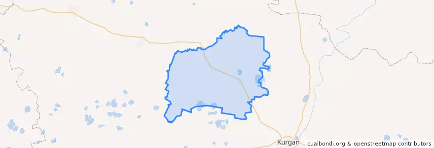 Mapa de ubicacion de Каргапольский район.
