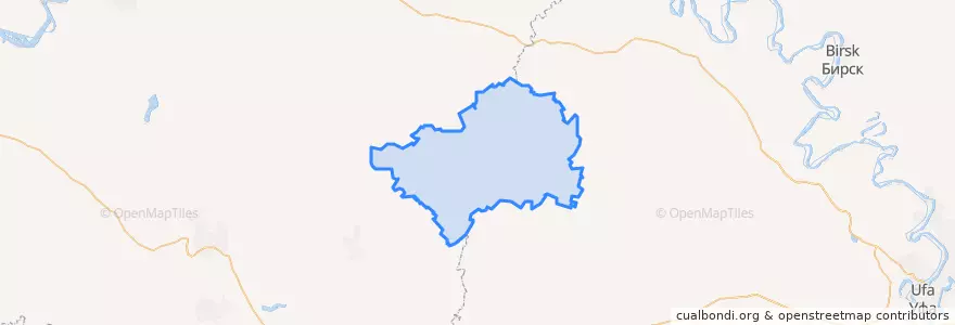 Mapa de ubicacion de Бакалинский район.