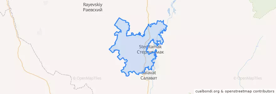 Mapa de ubicacion de Sterlitamaksky District.