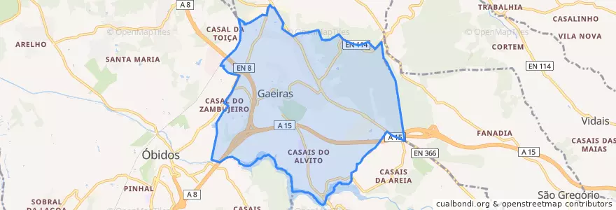 Mapa de ubicacion de Gaeiras.