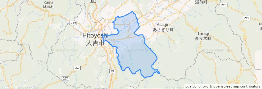 Mapa de ubicacion de 錦町.