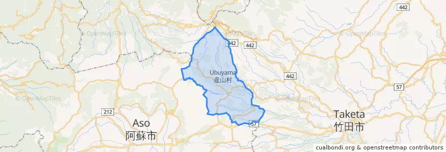 Mapa de ubicacion de 产山村.