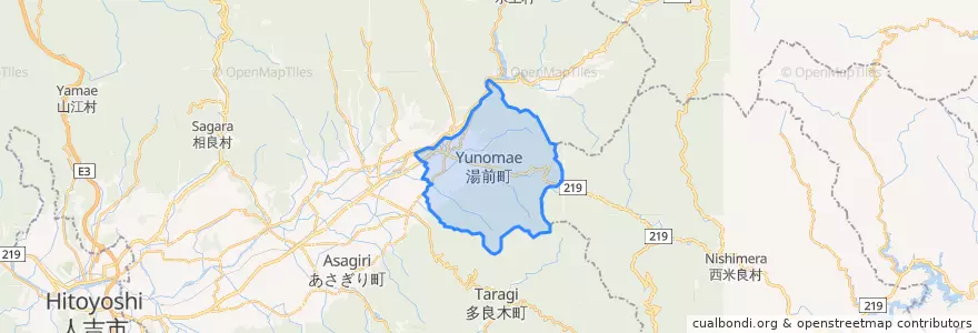 Mapa de ubicacion de Yunomae.