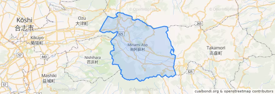 Mapa de ubicacion de Minamiaso.