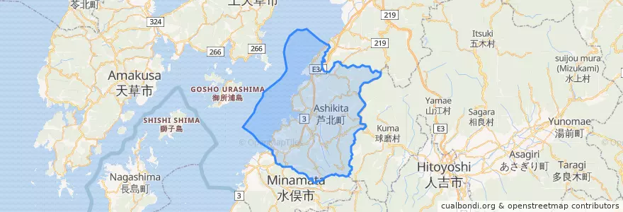 Mapa de ubicacion de Асикита.
