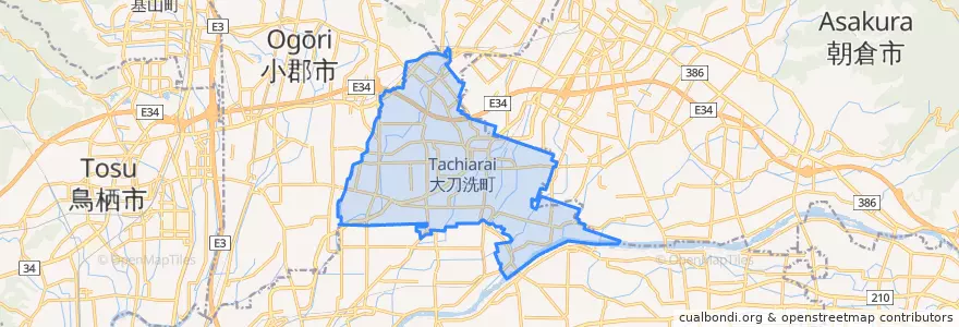 Mapa de ubicacion de 三井郡.