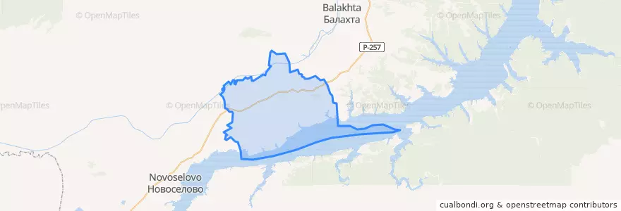 Mapa de ubicacion de Чулымский сельсовет.