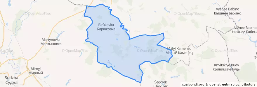 Mapa de ubicacion de Саморядовский сельсовет.
