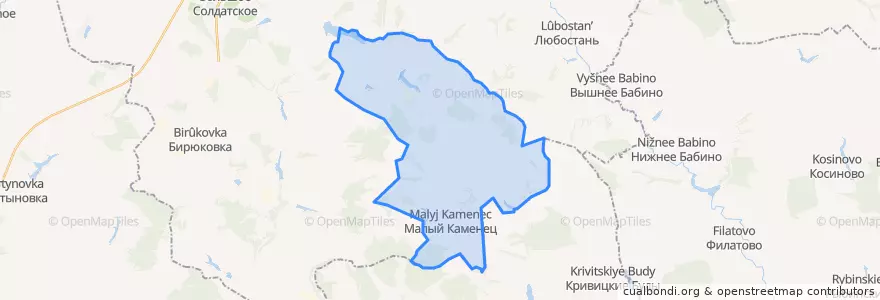 Mapa de ubicacion de Сторожевский сельсовет.