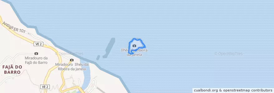 Mapa de ubicacion de Ilhéu da Ribeira da Janela.
