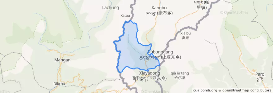 Mapa de ubicacion de Xarsingma.