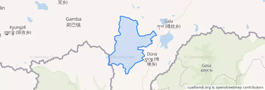 Mapa de ubicacion de 吉汝乡.
