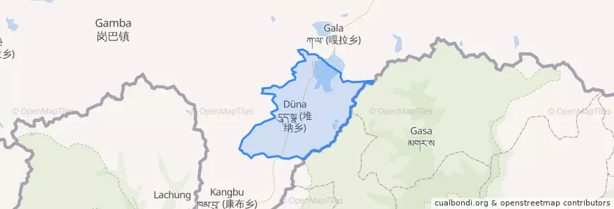 Mapa de ubicacion de 堆纳乡.