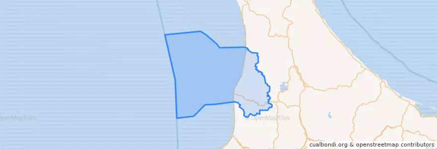 Mapa de ubicacion de Tomamae County.
