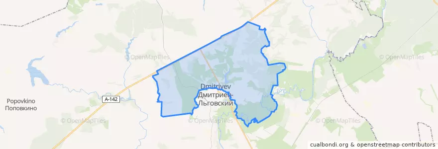 Mapa de ubicacion de Крупецкой сельсовет.