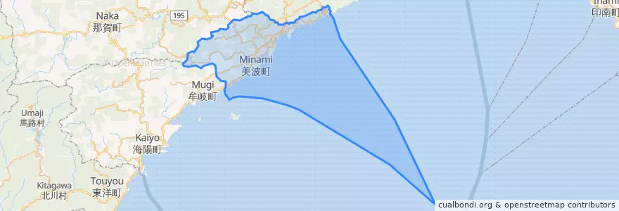 Mapa de ubicacion de Minami.