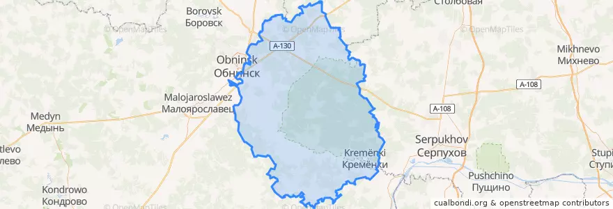 Mapa de ubicacion de Жуковский район.