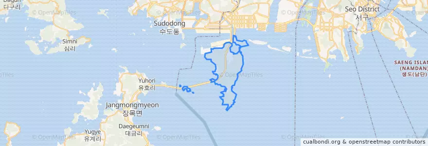 Mapa de ubicacion de Gadeokdo-dong.
