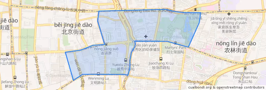 Mapa de ubicacion de 大塘街道.
