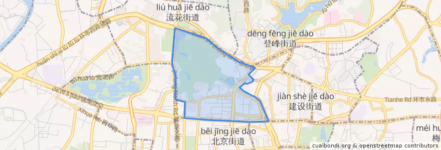 Mapa de ubicacion de 洪桥街道.