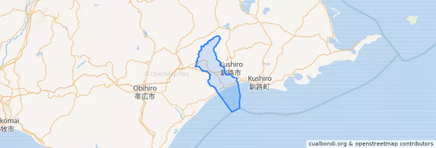 Mapa de ubicacion de 白糠郡.