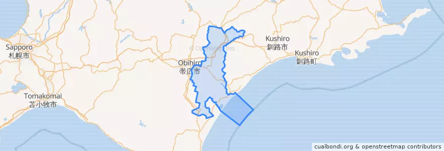 Mapa de ubicacion de Nakagawa County.