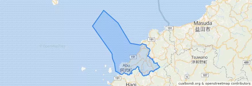 Mapa de ubicacion de Abu.
