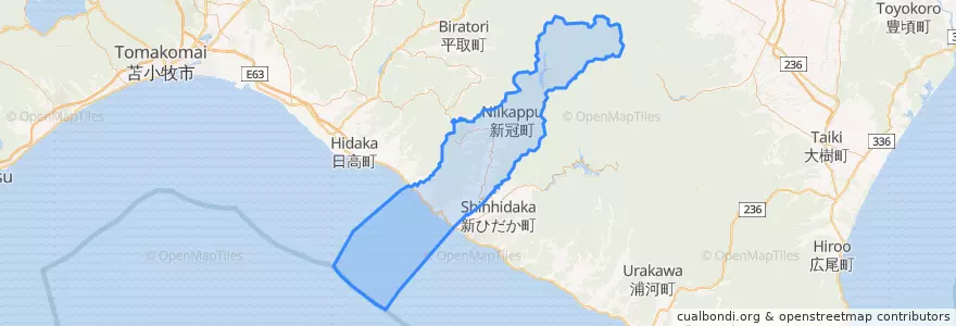 Mapa de ubicacion de 新冠郡.