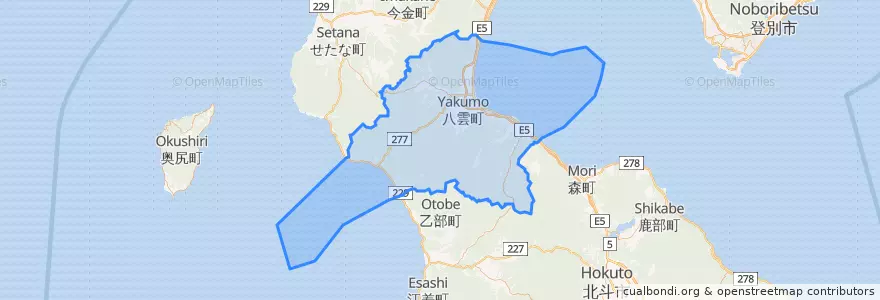 Mapa de ubicacion de 二海郡.