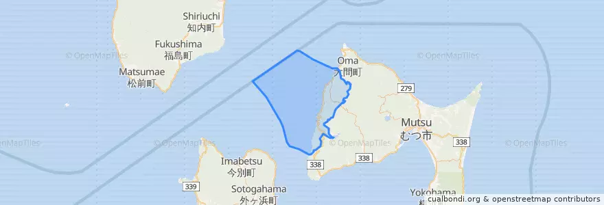 Mapa de ubicacion de 佐井村.