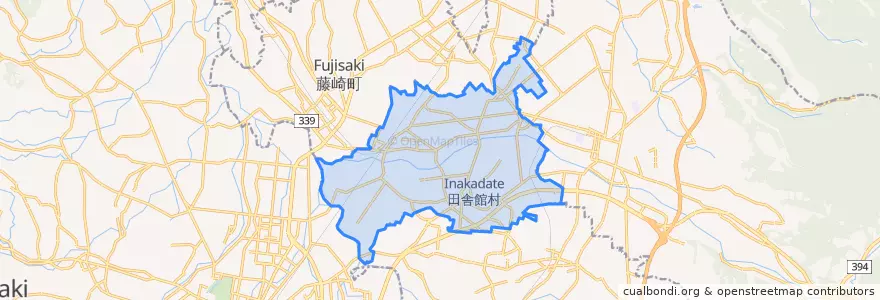 Mapa de ubicacion de Инакадате.