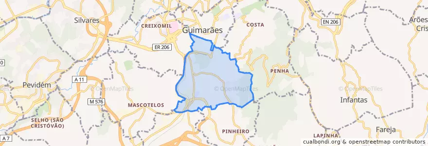 Mapa de ubicacion de Urgezes.