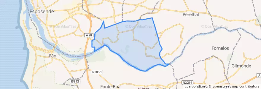 Mapa de ubicacion de Gemeses.