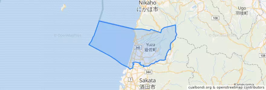 Mapa de ubicacion de Akumi County.